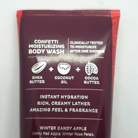 Bath & Body Works Winter Candy Apple Moisturizing Confetti Body Wash - Picture 3 of 3
